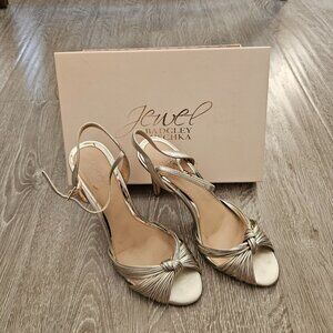 Gold Strappy Heels (Sandals)